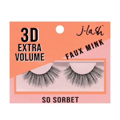 JLash 3D Extra Volume Faux Mink Lashes- So Sorbet