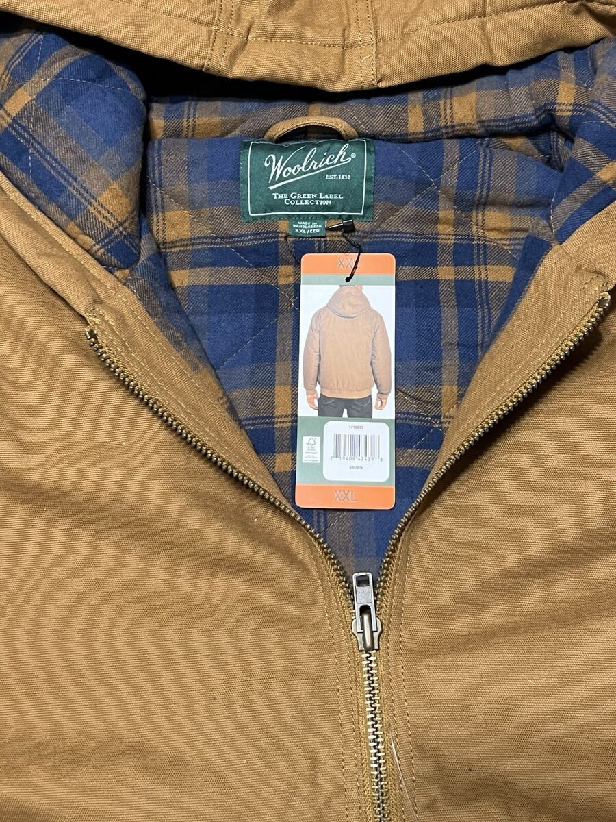 WOOLRICH GREEN LABEL COLLECTION Men's Canvas Work Jacket WOOLRICH GREEN LABEL COLLECTION Men's Canvas Work Jacket