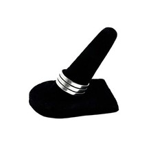 Vintage Sterling Silver 925 Triple Band Ring, Size 9