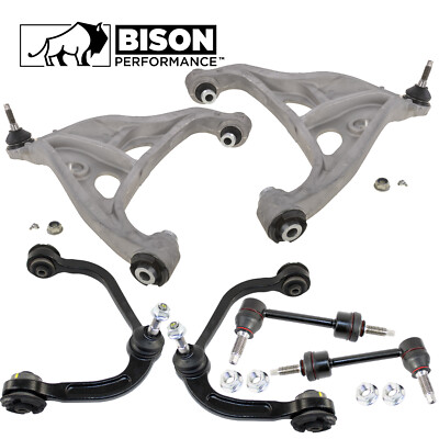 Bison Performance 6pc Front Upper Lower Control Arm Sway Bar Link Kit For F-150