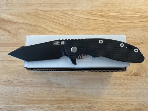 Rick Hinderer RHK XM-18 3.5" Knife (MEFP Frag, Battle Black, Harpoon Tanto, 3V)