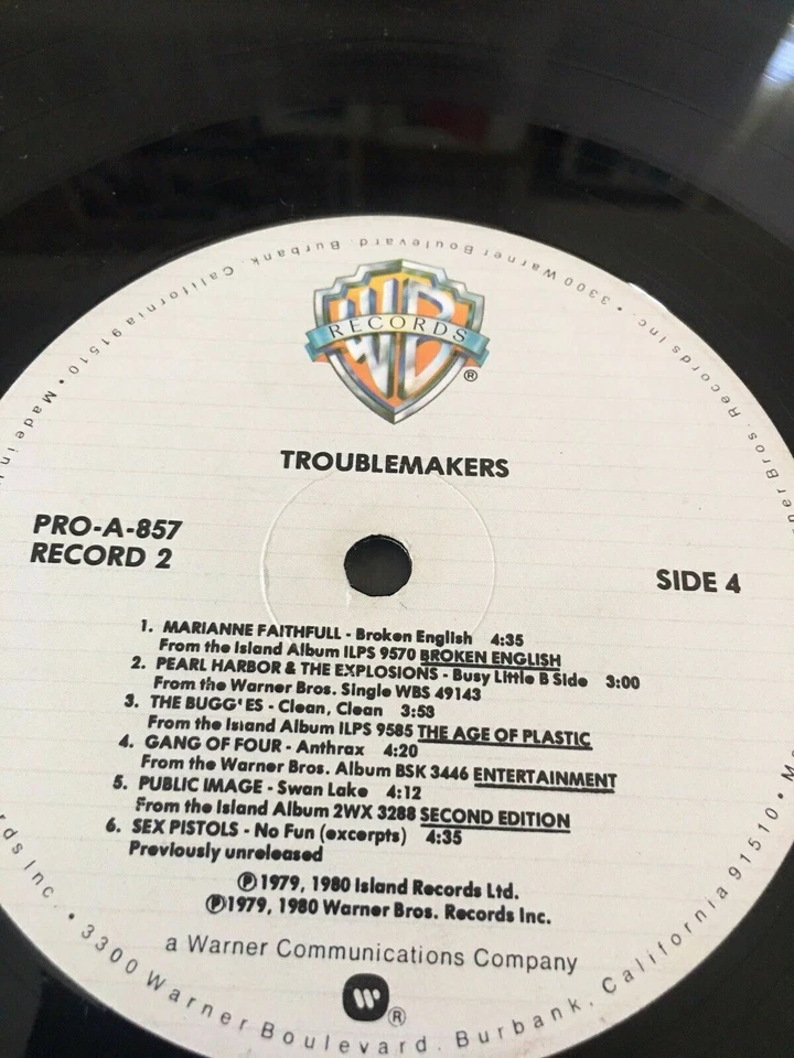 Troublemakers 1978 NM/NM Sex Pistols Nico Marianne Faithful Devo John Cale - Image 3 of 3