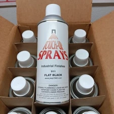 Gillespie Military Spray Paint 911 Flat Black. WWII to Present 3 & 4 Color Camo.