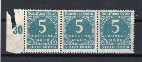 DR-INFLA 274 PF ABART E In German Fat MNH MINT