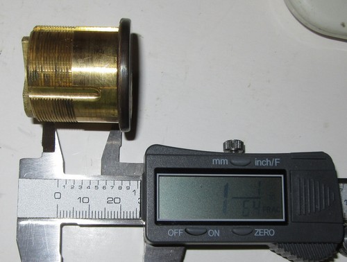 Schlage Mortise Cylinder 1152 1-1/8" 10B Oil Rubbed Bronze NOS SC C-Key - Picture 11 of 13