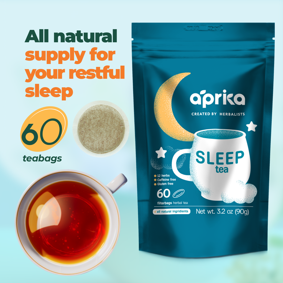 Bedtime Tea - 100% Natural Herbal Sleep Tea | 60 Bags | Caffeine-Free & Vegan