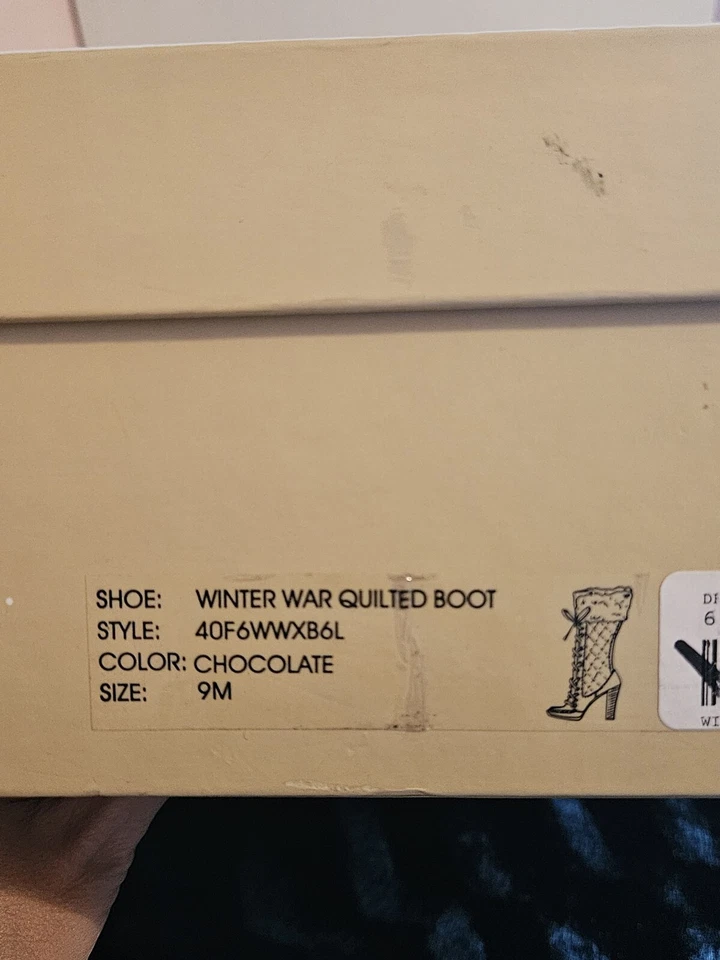 Michael Kors Winter War Quilted Lace Up Boots Size 9 M Pre Owned Vintage - Image 2 of 4