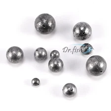 10/12PCS Ball Fishing Sinkers Weights Lead Sinkers for Saltwater Fishing