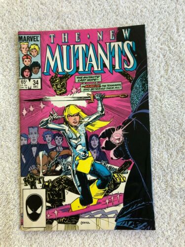 New Mutants #34 (Dec 1985, Marvel) VF- 7.5 - Picture 1 of 4