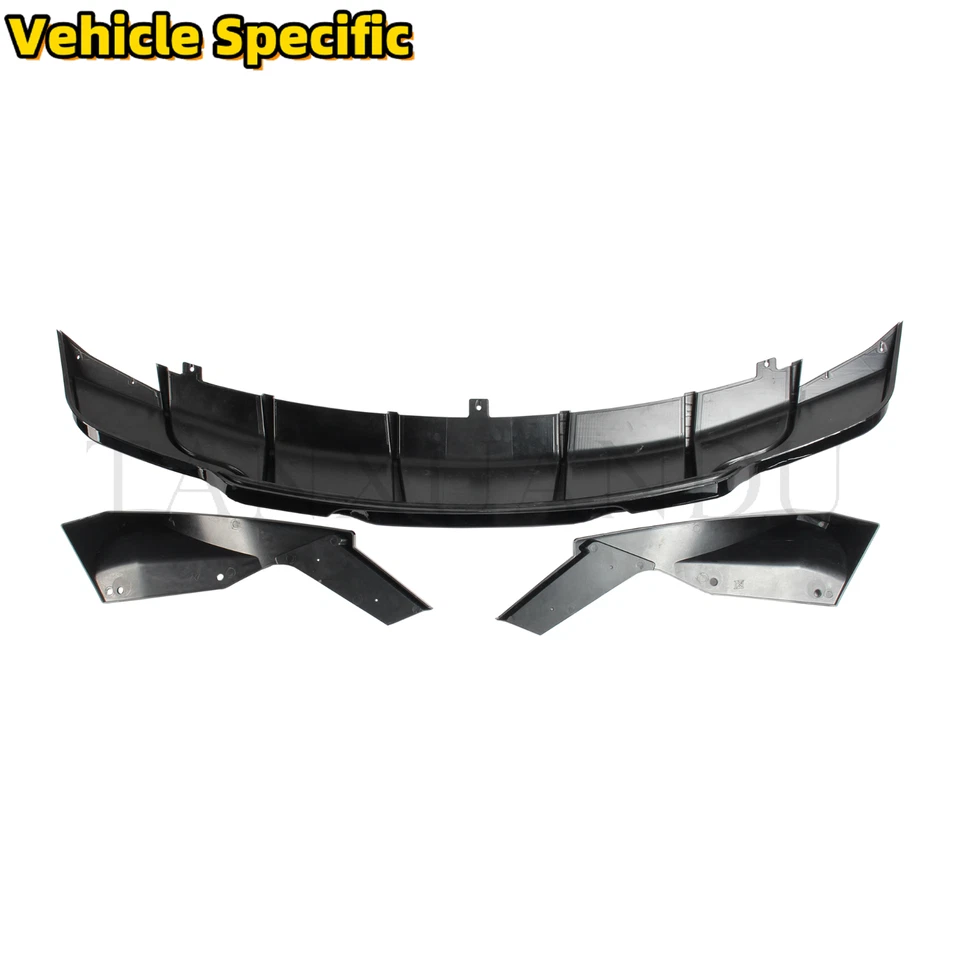 Carbon Fiber Look Rear Bumper Diffuser Corner Shark For TESLA MODEL 3 2017-2023 - Image 4 of 4