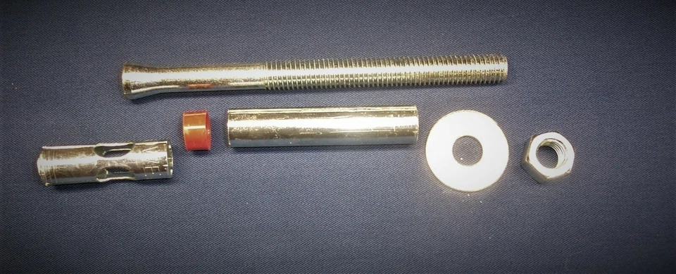 5/8 «x 6» необработанный бетон рукав якорь цинковое покрытие очень изящный, коробка из 10 - Изображение 2 из 4