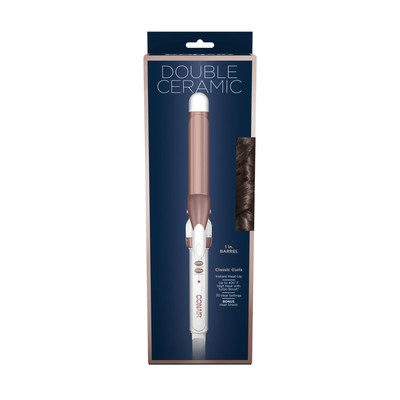 Double Ceramic Curling Iron, 1 IN