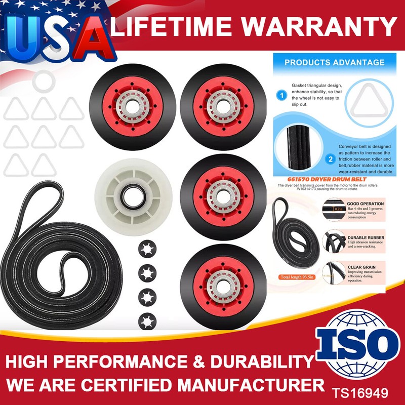 4392067 Dryer Repair Kit Fits For Whirlpool Kenmore 4392067VP PS373088 EAP373088
