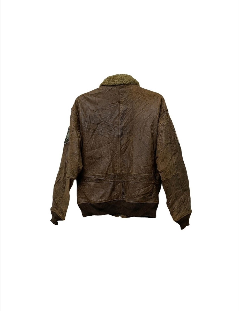 ジャケット・アウター vintage avirex real leather bomber Jkt s-l400.jpg