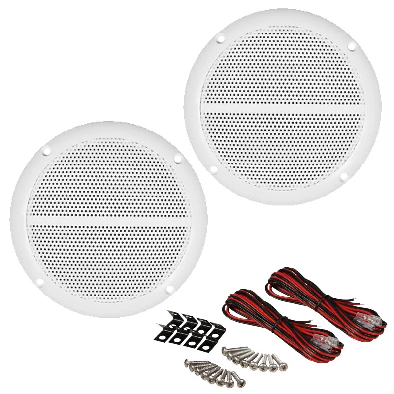 2er Set Einbaulautsprecher Deckenlautsprecher Outdoor  Feuchtraum geeignet