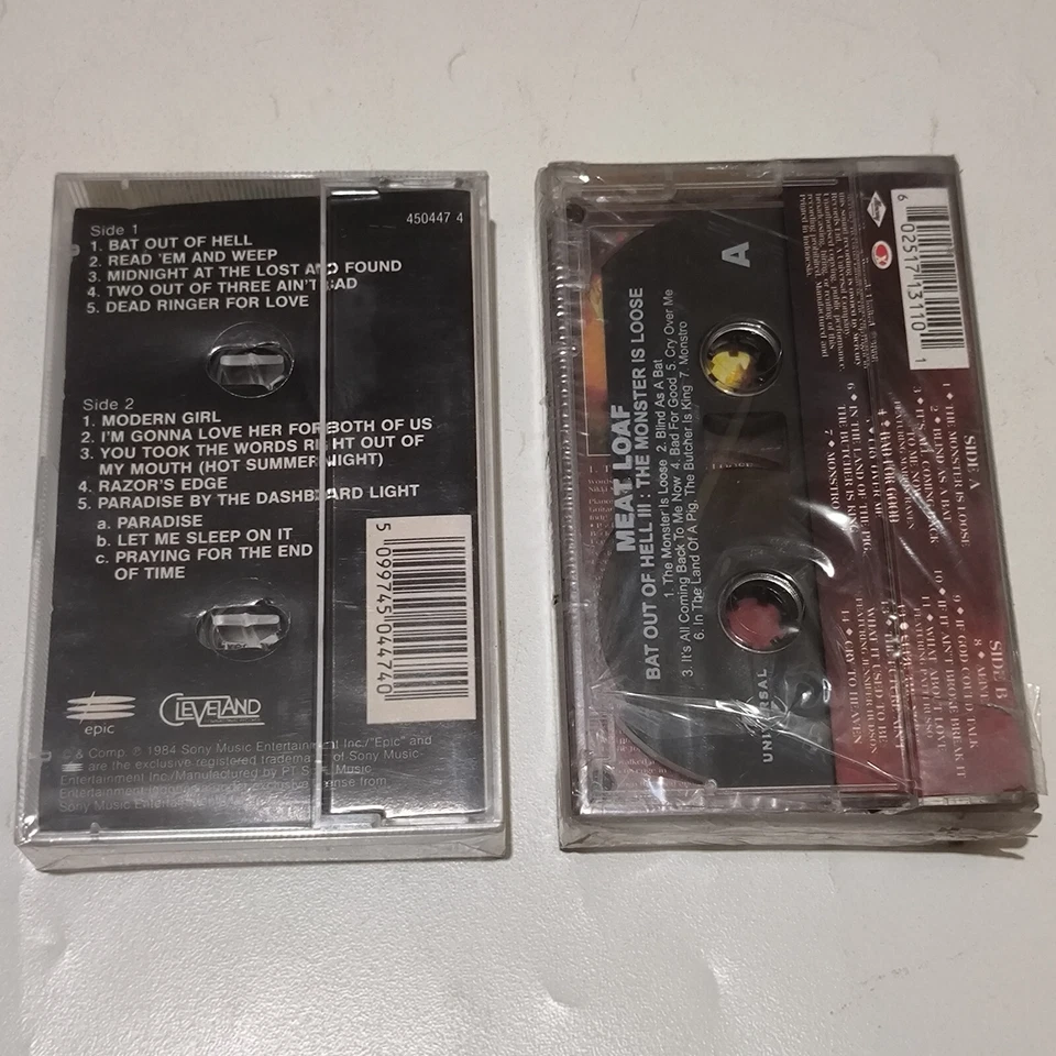 LOT 2X Meat Loaf - Bat Out of Hell III + Hits original indonesia tape NEW 2006 - Image 2 of 4