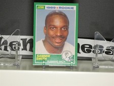 1989 Score Sammie Smith Rookie NFL Football Card #262 Miami Dolphins RC. rookie card picture