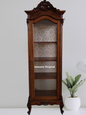 VETRINA CLASSICA BAROCCO INTARSIATA CON RADICA DISPENSA CRISTALLIERA CREDENZA 