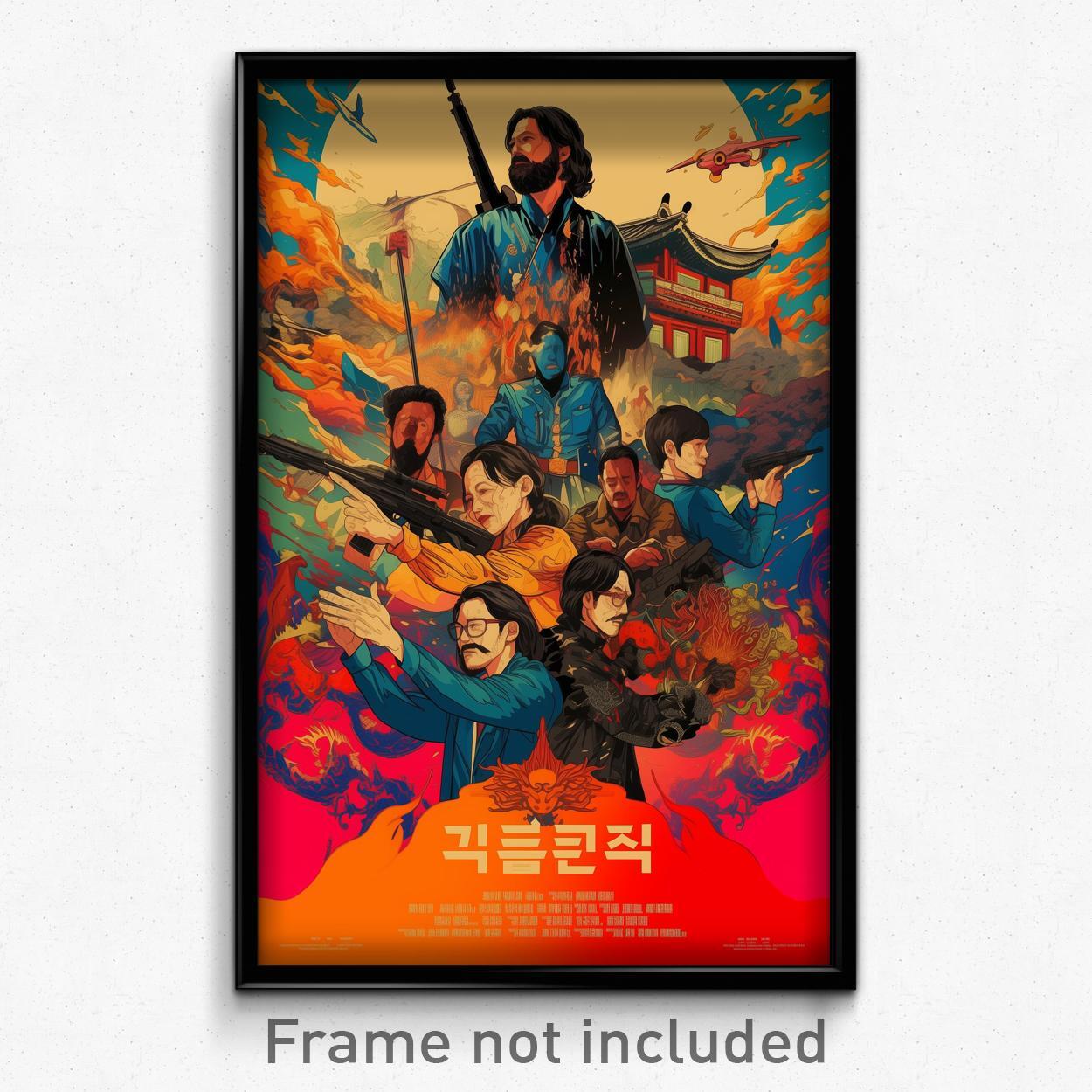 Korean Movie Poster - Amazing Wilderness (Korea Retro Film Art Print)