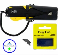 Easy Cut 2000 Safety Box Cutter Knife EASYCUT & PK OF 10 BLADES BEST EBAY DEAL 
