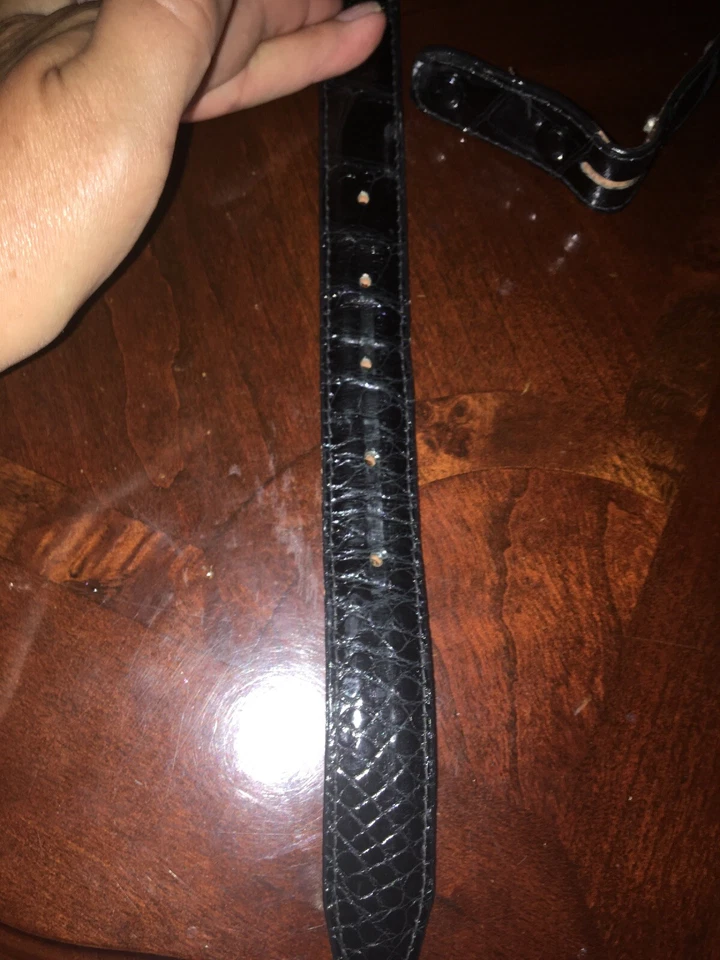 Cinturón de cocodrilo genuino Barry Kieselstein Cord Foto 3 de 4