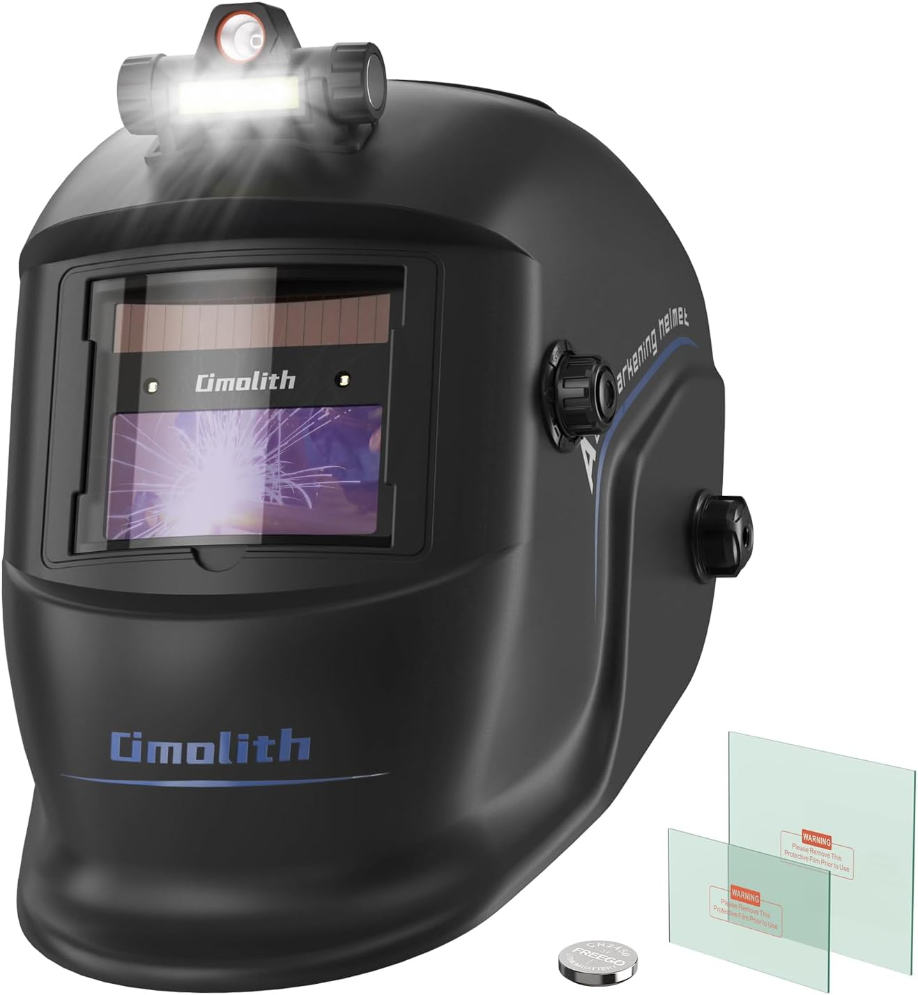 Auto-Darkening Welding Helmet with Mascara Careta Soldadura-image