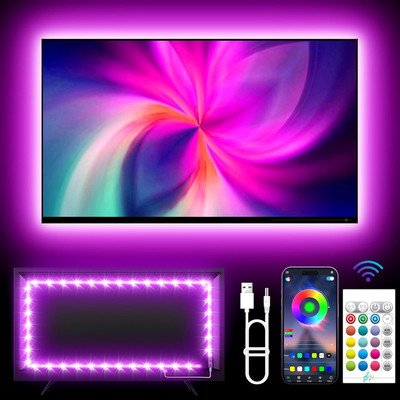 TV Backlights, 13.1FT LED Lights for 32-65 Inch TV, RGB TV LED Lights Behind,...