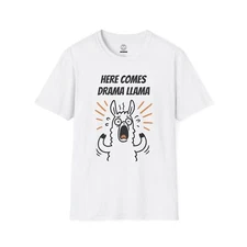 🚨Here Comes Drama Llama Softstyle T-Shirt🚨