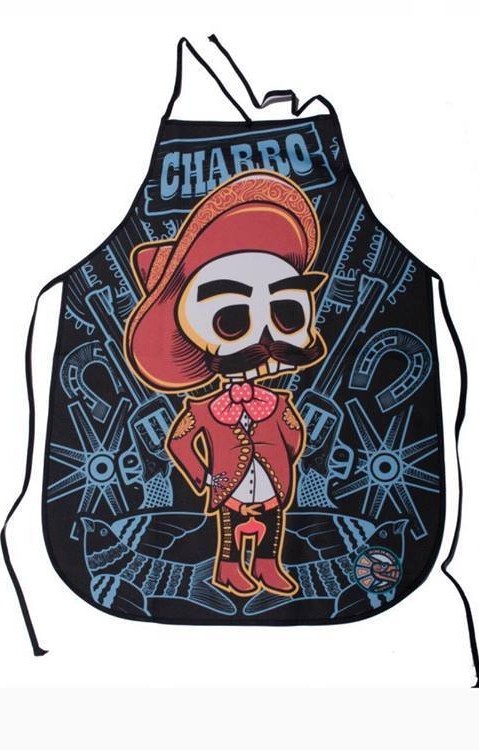 Mandil Delantal Varios Diseños Mexicanos Chef Cocinero CHARRITO
