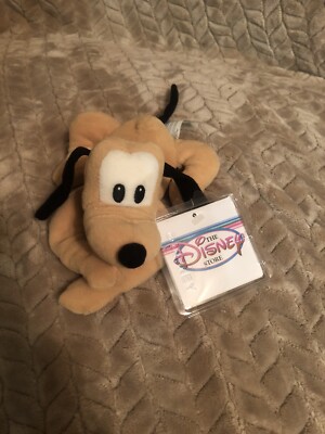 NEW Disney Store Exclusive Mini Bean Bag Pluto The Dog Plush Toy - FREE Shipping