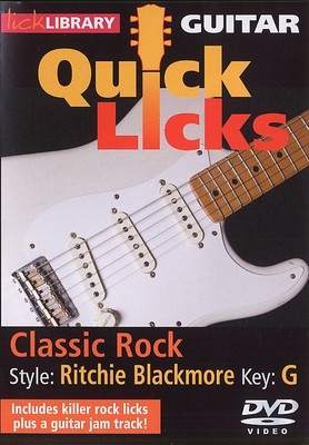 Lick Library QUICK LICKS CLASSIC ROCK Style RITCHIE BLACKMORE Guitar Video DVD