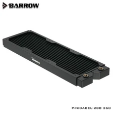 Barrow Black Dabel 360mm Red Copper Radiator High Performance DABEL-28B 120mm x3
