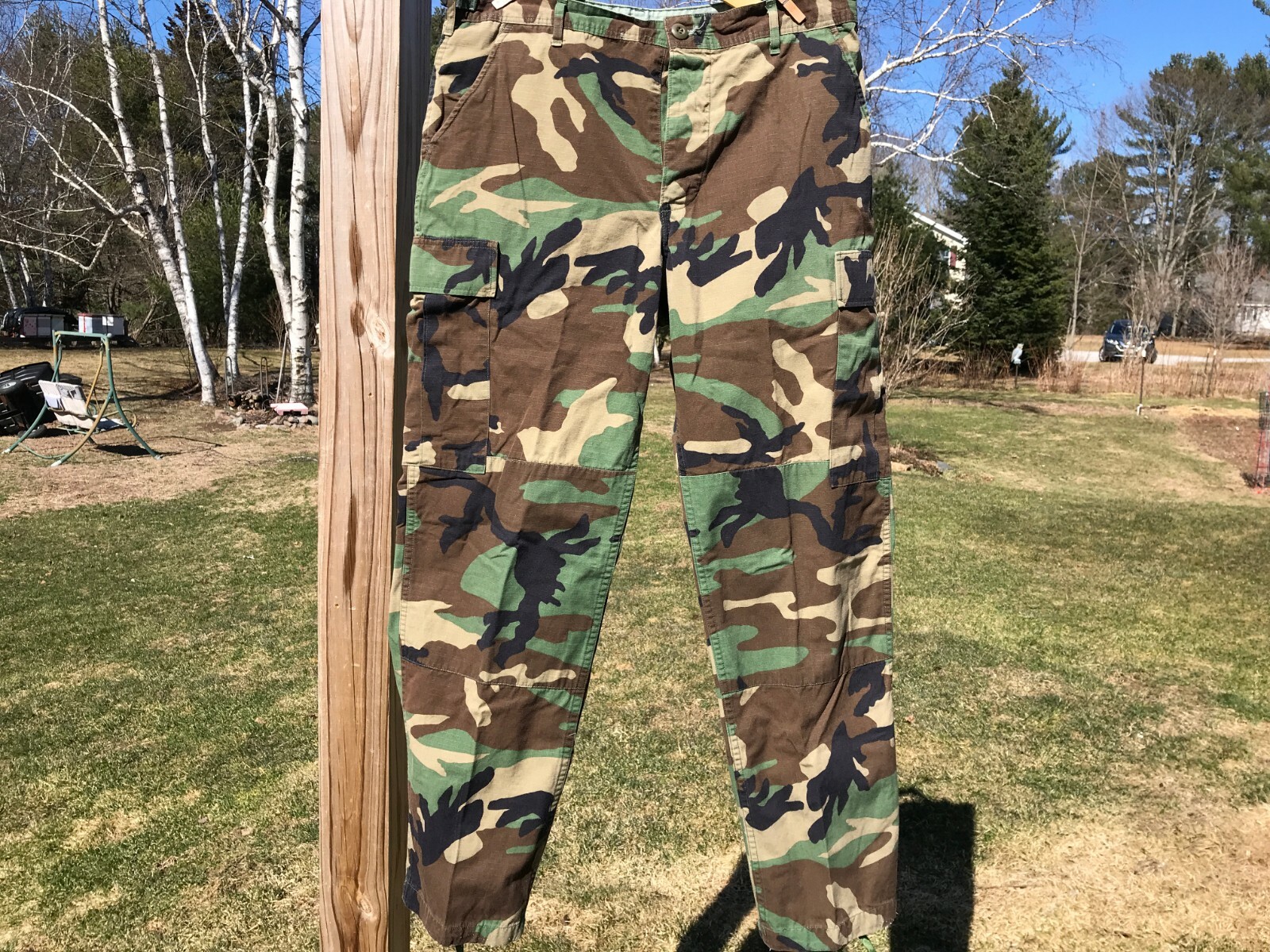 US Army Hot Weather Combat TrousersWoodland Camoufla… Gem