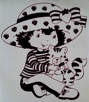 Sticker Charlotte Aux Fraises Avec Son Chat Ebay