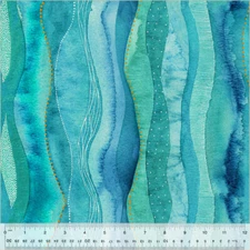 Windham Fabrics * Ebb & Flow Cascade Aqua * 54027DM-1