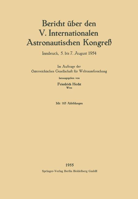 Thumbnail - Bericht Über Den V. Internationalen Astronautischen Kongreß | Buch |