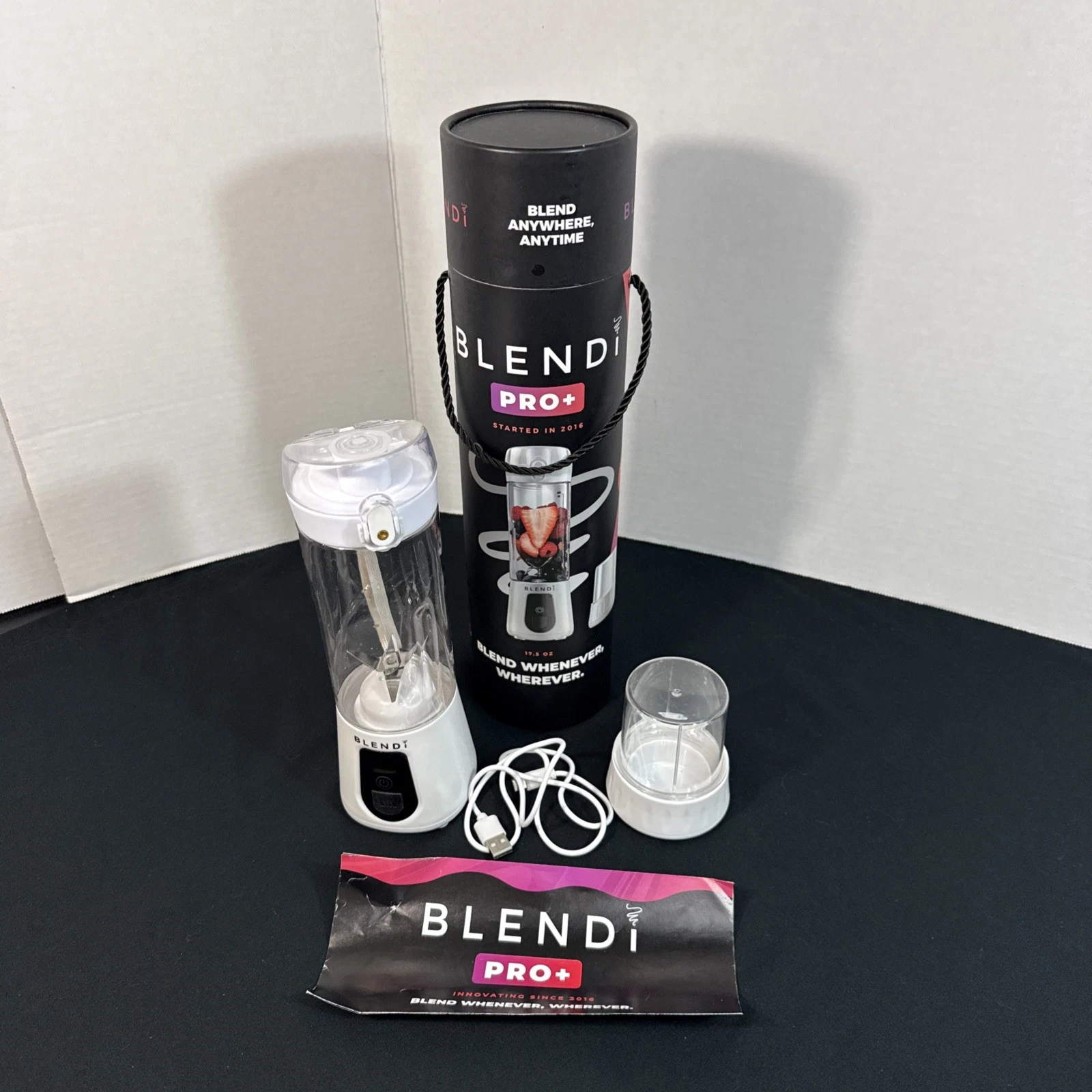 New Blendi Pro Plus Portable Blender 17.5oz Rechargeable Black Travel/Office/Gym
Opens in a new wind