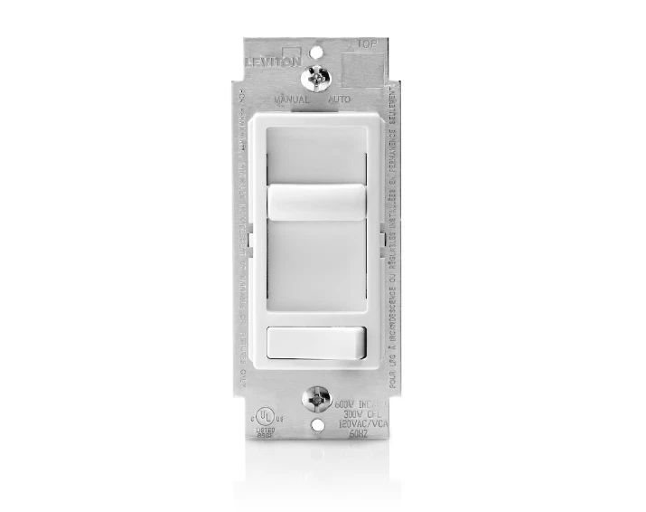 2 PACOTES de reguladores deslizantes Leviton SureSlide com interruptor predefinido branco novo - Imagem 4 de 4