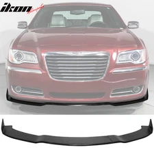 Fits 11-14 Chrysler 300 3PCS Front Bumper Lip Lower Spoiler IKON Style - PU