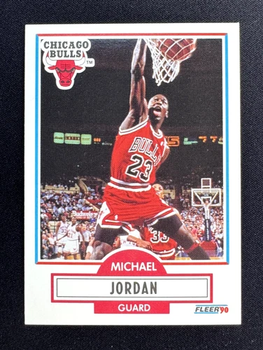 MICHAEL JORDAN 1990-91 Fleer #26 🔥NM+/CENTERED🔥 ICONIC MJ Chicago Bulls (E)