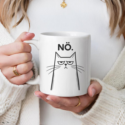 Cat Mug No Cat Mug Grumpy Cat Coffee Mug Sarcastic Cat Mug Introvert 11oz Mug