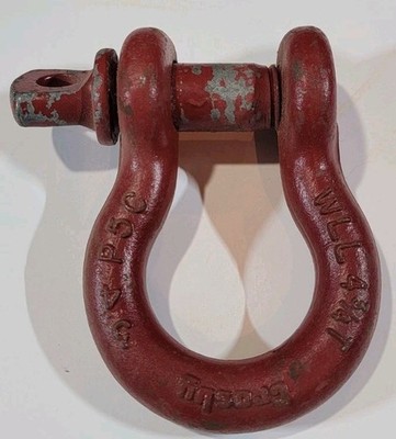 CROSBY 4 3/4 TON WLL 3/4'' SCREW PIN SHACKLE CLEVIS 1 PIN USA