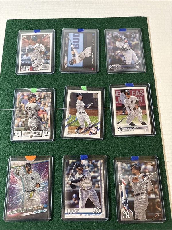 2018-24 Topps Aaron Judge Lot Of 9 Cards NM-MT 102