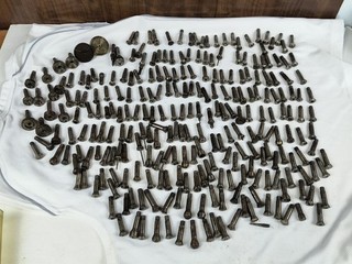 Vintage Watchmakers Lathe Collet Set Watchmaker Lot aprox 250 pieces various