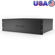 3U Rackmount Drawer Heavy Duty Steel Enclosure W/ Retractable Handle Lock Keys