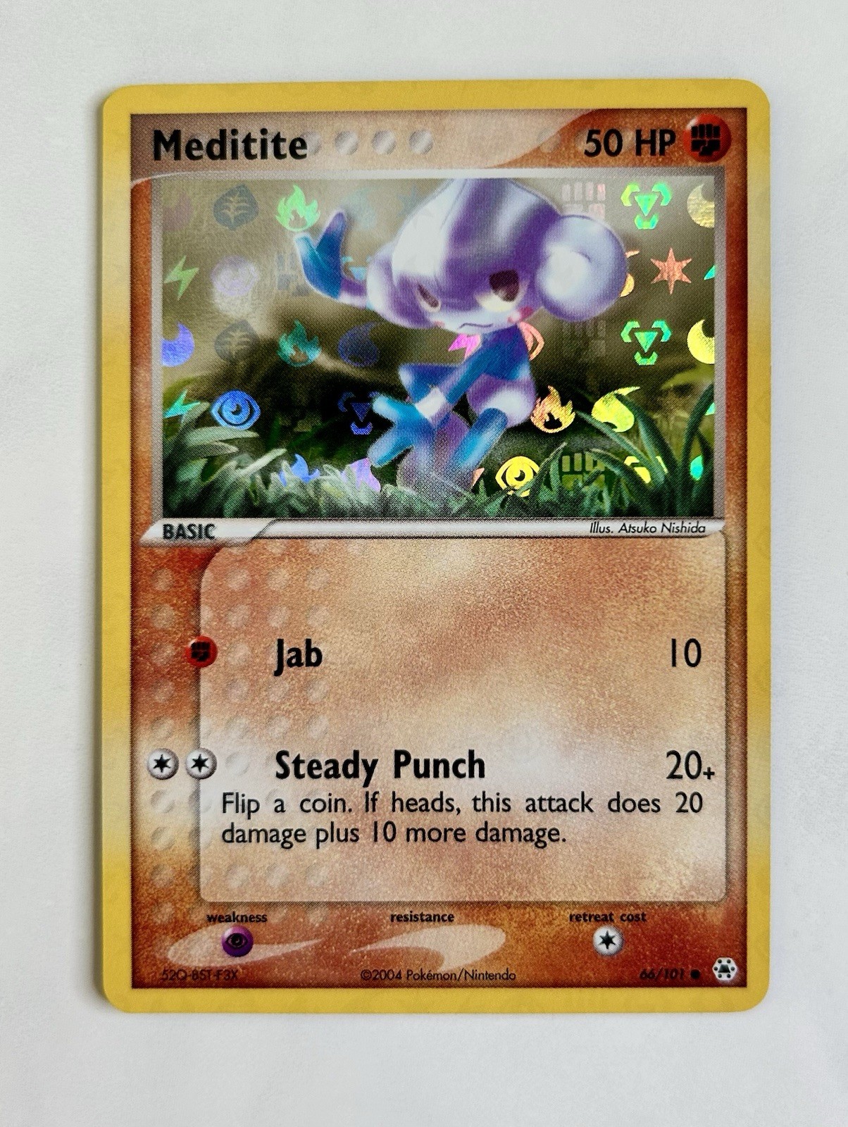 Meditite 2004 Pokemon Hidden Legends Reverse Holo #66/101 * Near Mint