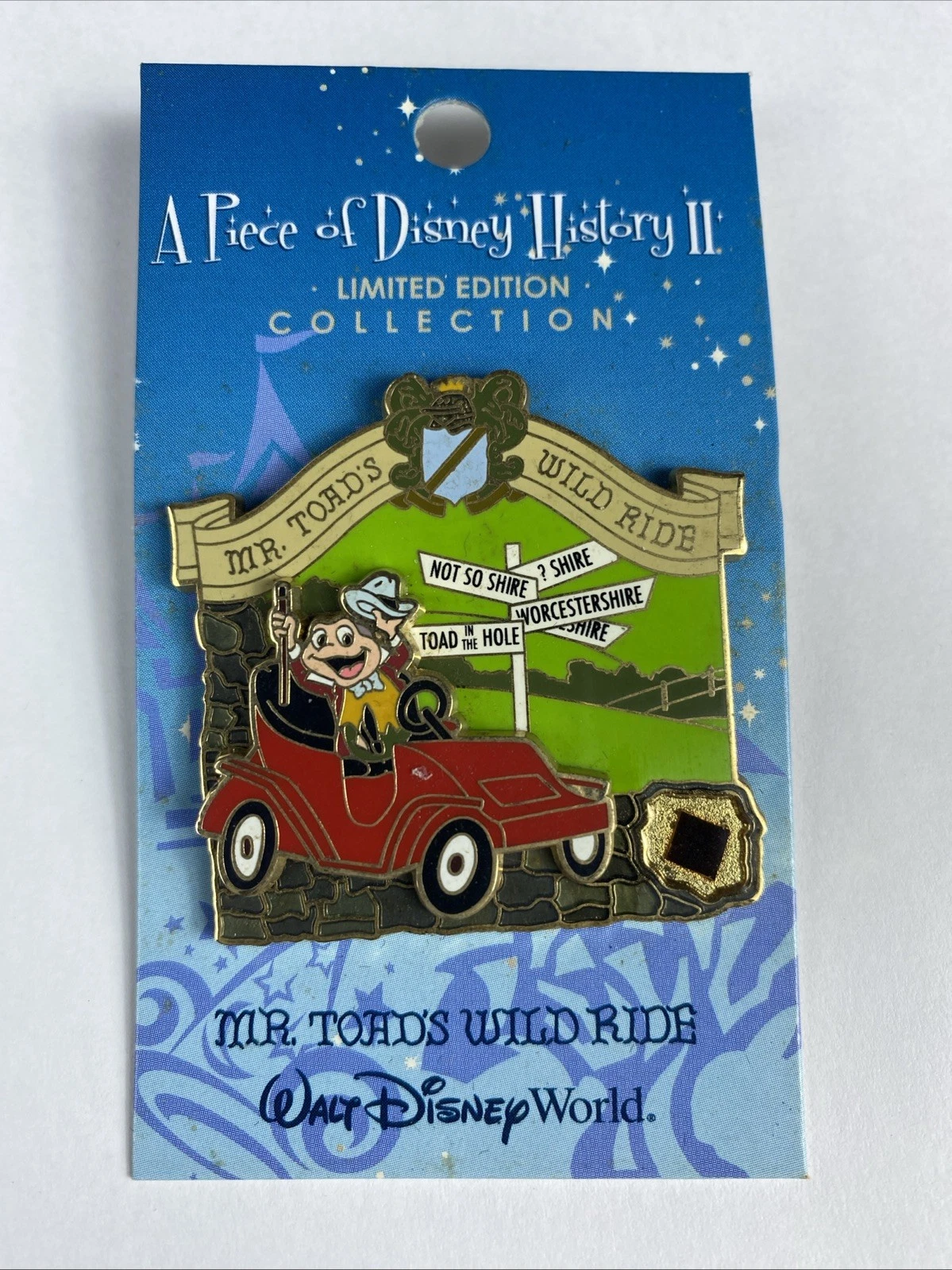 Disney Pin - LE 2500 WDW - Piece of Disney History 2006 - Mr. Toad's Wild Ride