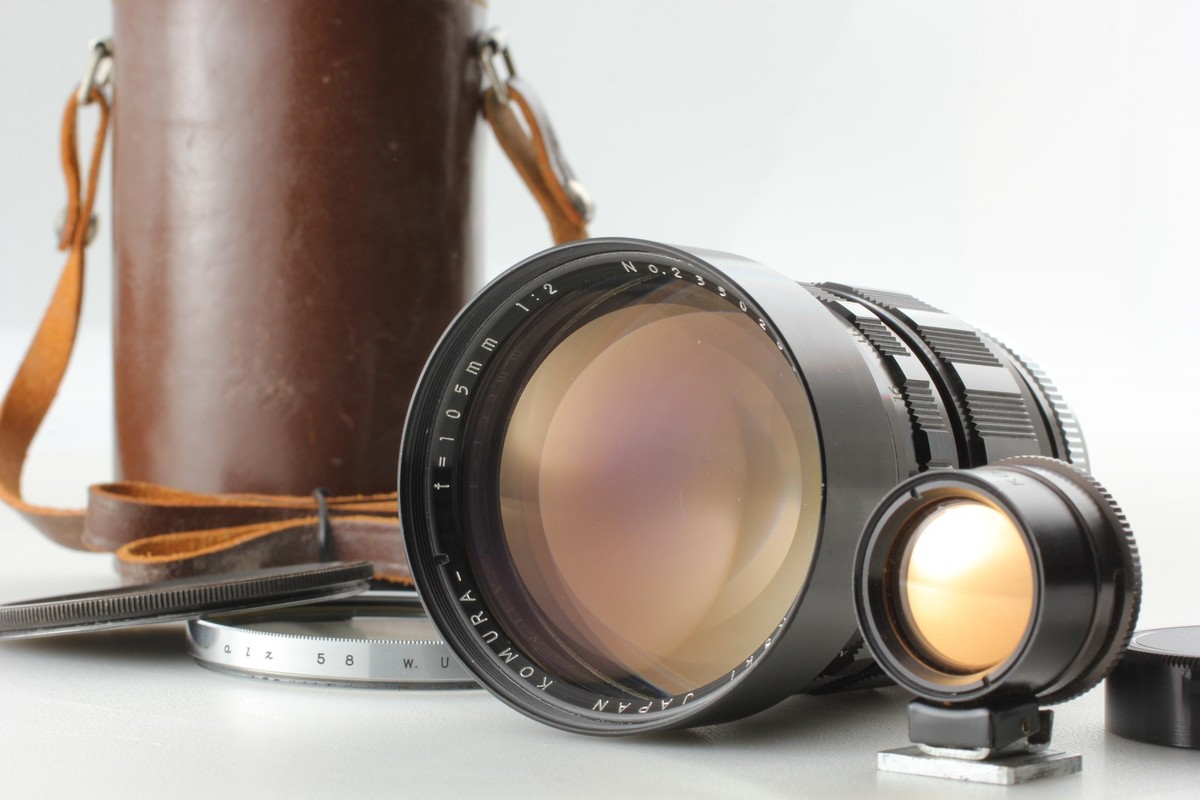RARE! [MINT+++ w/Case] Sankyo Koki Komura 105mm f/2 MF Lens L39