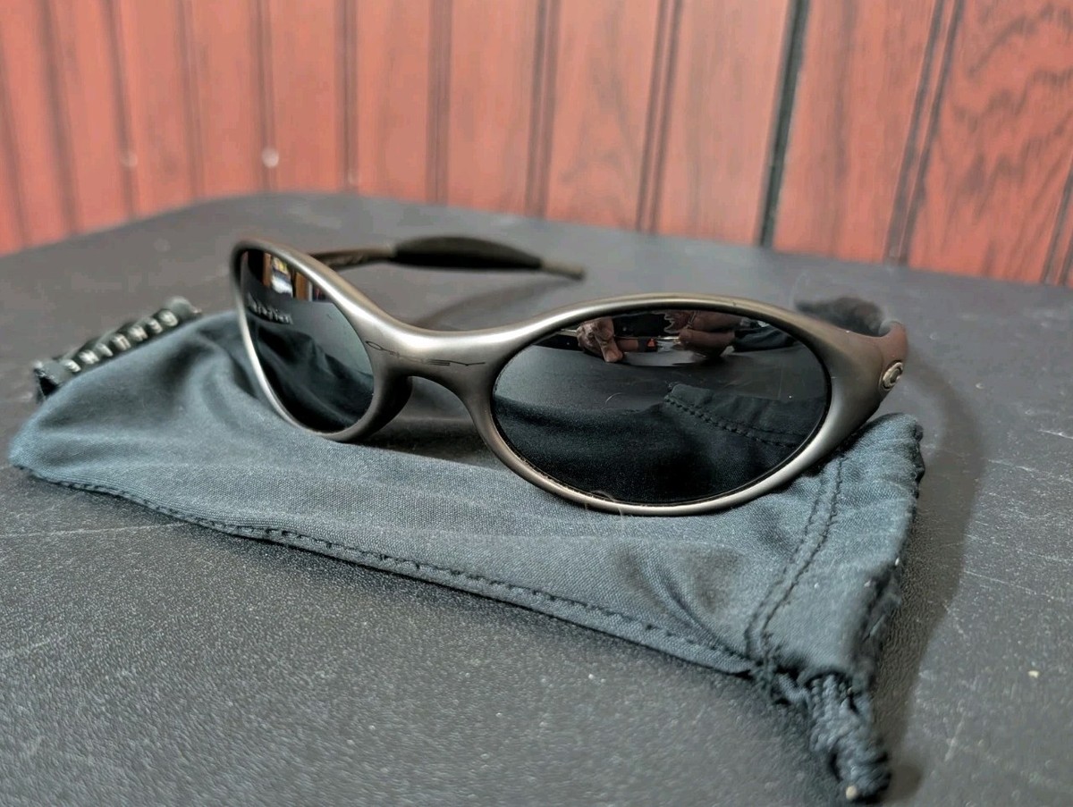 Oakley eye jacket 90s サングラス y2k tech Oakley sunglasses eye jacket metallic brown y2k 90s men's