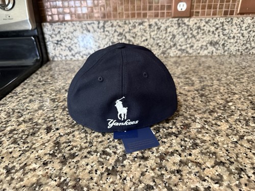 Cappello New York Yankees Ralph Lauren Polo MLB Baseball New Era Flex Fit Berretto Grande - Foto 4 di 5